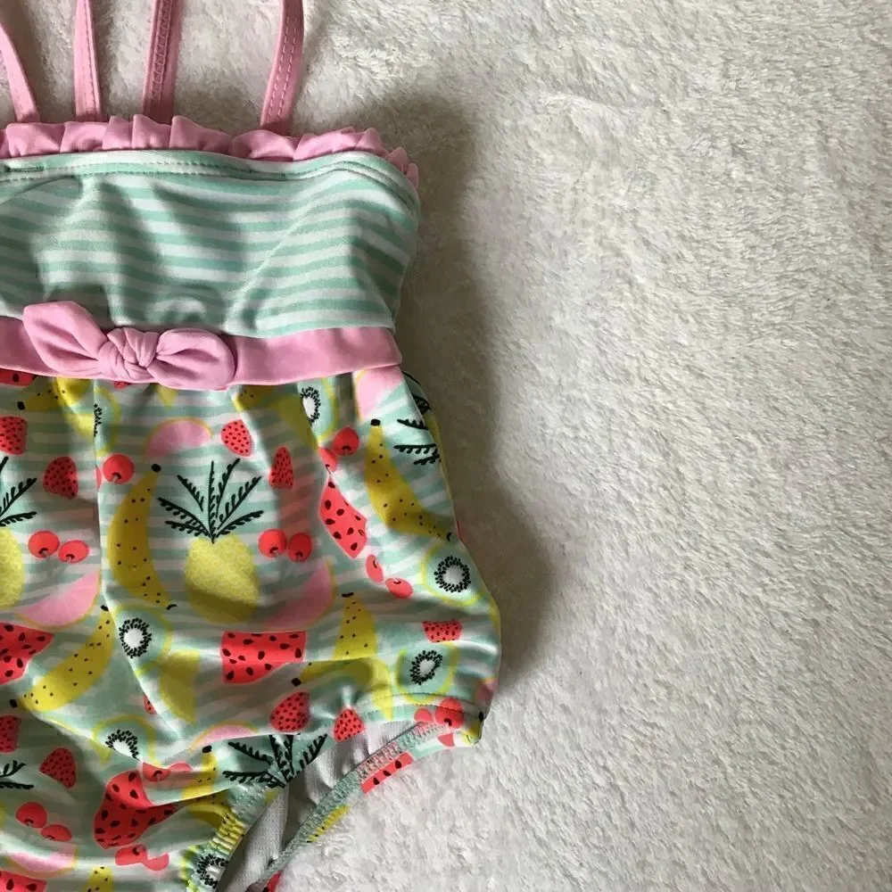 Fruit and Stripe Swimsuit